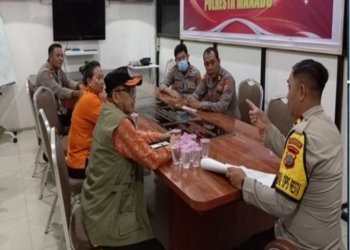 Polresta Manado Bersama.BPBD Gelar Rapat Koordinasi Penanggulangan Bencana