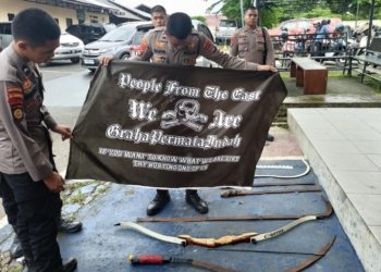 Diduga Gangter, Dit Samapta Polda Kalsel Amankan 9 Remaja Yang Kedapatan Membawa Sajam