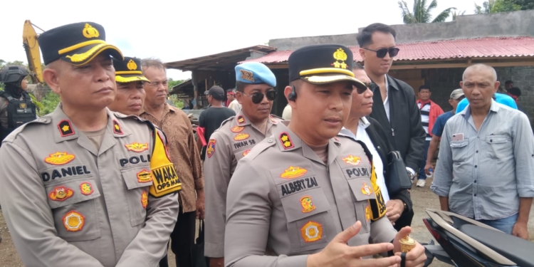 Polres Bitung Amankan Eksekusi Lahan Di Kelurahan Girian Indah