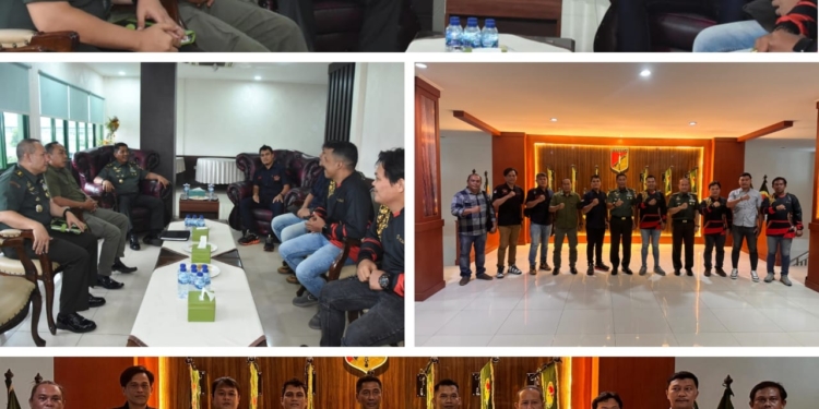 Pererat Sinergi, LSM Garda Timur Indonesia Sambangi Kodam XIII/Merdeka