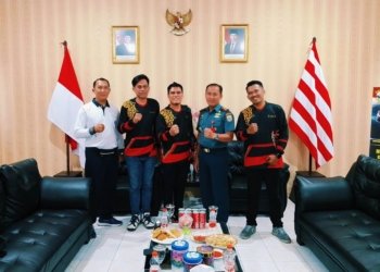 Perkuat Sinergi, LSM Garda Timur Indonesia Sambangi Dansatrol Lantamal VIII Bitung