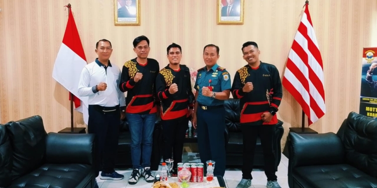 Perkuat Sinergi, LSM Garda Timur Indonesia Sambangi Dansatrol Lantamal VIII Bitung