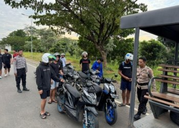 Diduga Melakukan Aksi Balap Liar, 8 Pengendara Tilang Ditempat