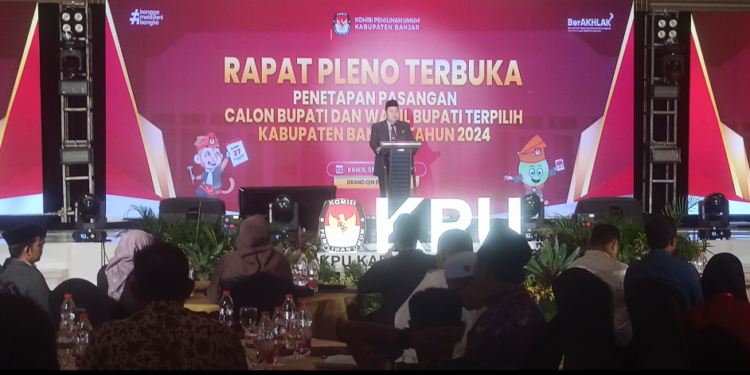 KPU Kabupaten Banjar Tetapkan Paslon Bupati Dan Wakil Bupati Terpilih