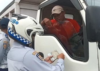 Dishub Banjarbaru Jaring 40 Pelanggaran Angkutan ODOL di Jalan Trikora Banjarbaru