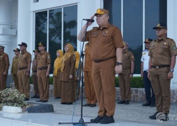 Apel Gabungan Pemkab Asahan: Sekda Tekankan Tanggung Jawab ASN Sambut Kepemimpinan Baru