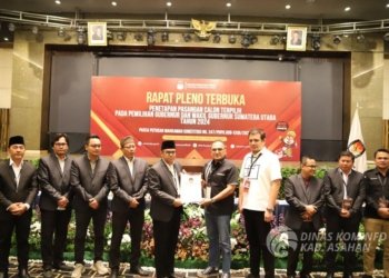 KPU Sumut Tetapkan Bobby Nasution – H. Surya BSc Sebagai Gubernur dan Wakil Gubernur Terpilih 2025-2030