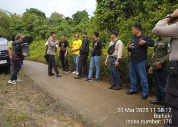 Patroli Ketat Satgas PT AGM dan Polda Kalsel Cegah Tambang Ilegal di Hulu Sungai Tengah