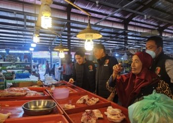 Jelang Idul Fitri, Polda Kepri Sidak Pasar di Batam: Harga Bahan Pokok Masih Stabil, Daging Sedikit Naik