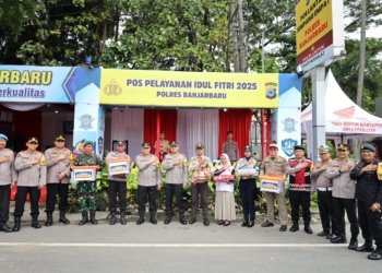 Kapolda Kalsel Sidak Pos Pengamanan Operasi Ketupat Intan 2025, Pastikan Mudik Aman dan Nyaman