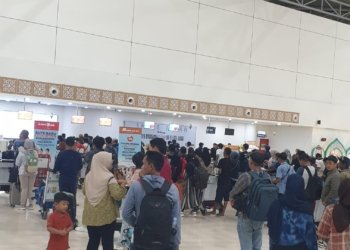 Puncak Arus Mudik di Bandara Syamsudin Noor Tembus 12.000 Pergerakan Penumpang