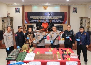 Polisi Gagalkan Penyelundupan Senjata ke KKB