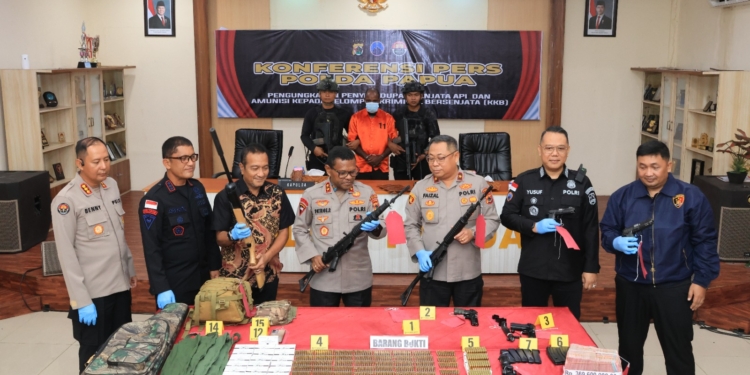 Polisi Gagalkan Penyelundupan Senjata ke KKB