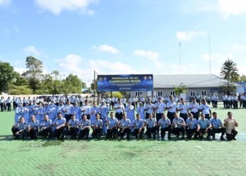 Pangkat Baru, Semangat Baru!” Lanud Sjamsudin Noor Gelar Upacara Kenaikan Pangkat Penuh Makna