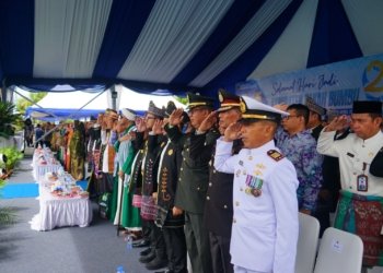 Kasdim 1022 Tanah Bumbu Hadiri Upacara Harjad ke-22, Sampaikan Harapan untuk Daerah yang Lebih Maju dan Kondusif