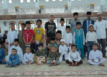 BKM Agung H. Achmad Bakrie Kisaran Tebar Kebahagiaan Ramadhan untuk Anak Yatim dan Kaum Dhuafa