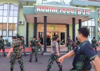 100 Personel Kodim 1006/Banjar Disiagakan Amankan PSU Banjarbaru, Siap Jaga Kondusivitas Pilkada