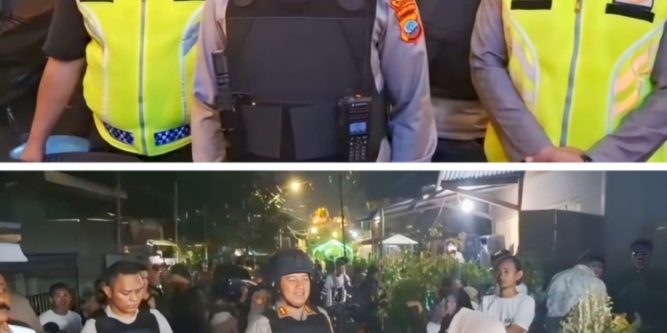 Patroli Humanis Kapolres Bitung Ciptakan Rasa Aman di Malam Lebaran Ketupat