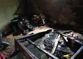 Diduga Gegara Korsleting Listrik, Satu Buah Rumah Terbakar di Jalan Kasturi II