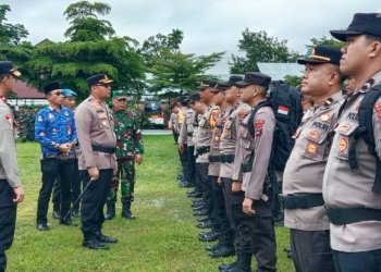 Tingkatkan Kewaspadaan di TPS, Polres Banjarbaru Turunkan 1000 Personel Gabungan