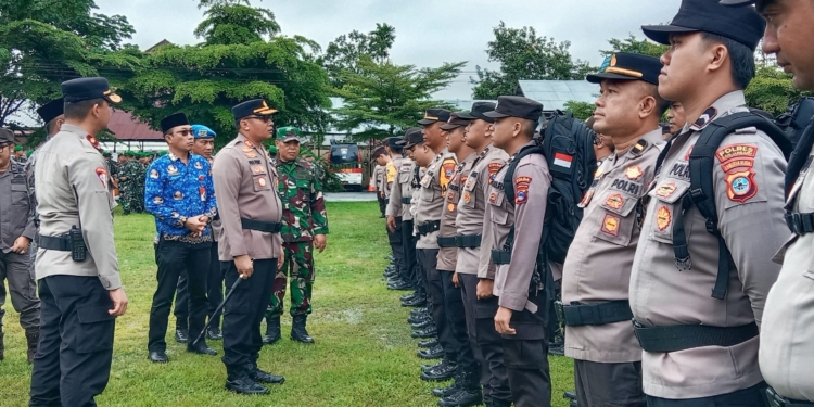Tingkatkan Kewaspadaan di TPS, Polres Banjarbaru Turunkan 1000 Personel Gabungan
