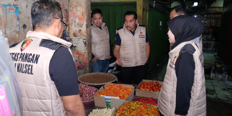 Satgas Pangan Ditreskrimsus Polda Kalsel Sidak Pasar Centra Antasari Banjarmasin