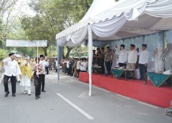 Meriah dan Penuh Semangat, Bupati Asahan Lepas Parade Kafilah MTQ ke-56