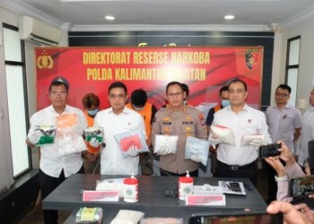 Polda Kalsel Amankan Pengedaran Sabu-sabu dan Tangkap 4 Tersangka Jaringan Antar Provinsi