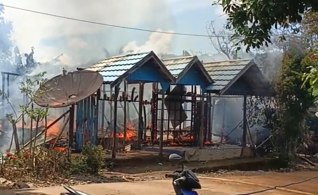 Tiga Rumah Kayu di Aranio Ludes Terbakar, Kerugian Capai Rp 300 Juta