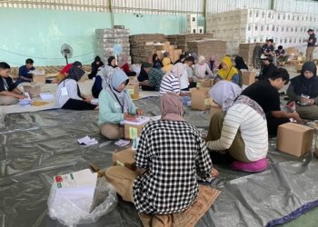 Sortir dan Pelipatan Surat Suara Untuk PSU di Banjarbaru Dimulai