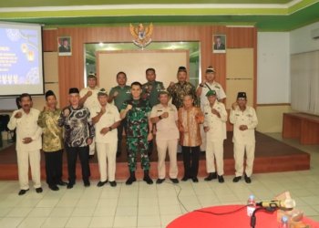 Dandim 1006/Banjar Ikuti Halal Bihalal Virtual Bersama Presiden RI dan Purnawirawan TNI AD