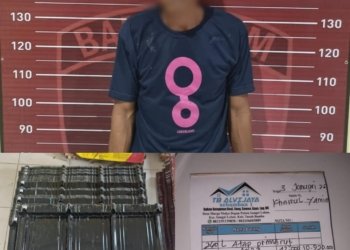 Dibekuk Saat Operasi “Sikat Intan I 2025”, Pria Ini Curi 260 Lembar Atap Milik Polisi