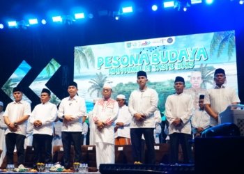 Dandim 1022/Tanah Bumbu Hadiri Tabligh Akbar Meriahkan Pesona Budaya Mappanre Ri Tasi’e
