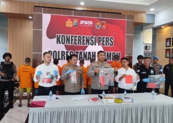 Polres Tanah Bumbu Ungkap 18 Kasus Kejahatan dan Amankan Puluhan Tersangka dalam Operasi Sikat I Intan 2025