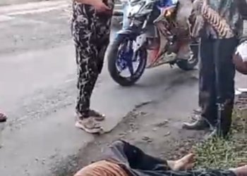 Pria Tergeletak Bersimbah Darah di Jalinsum Tapteng, Diduga Kecelakaan Tunggal Gegerkan Warga