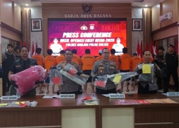 116 Tersangka, Polres Banjar Beberkan Hasil Operasi Sikat Intan 2025