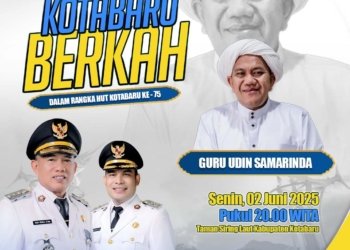 Sambut Harjad ke-75, Pemkab Kotabaru Gelar Tabligh Akbar Bersama Guru Udin dari Samarinda