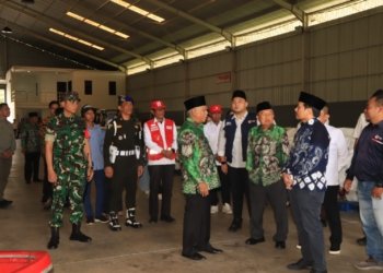 Dandim 1006/Banjar Sambut Langsung Ketua Umum PMI Pusat Yusuf Kalla di Banjarbaru