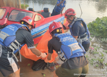 Tim Gabungan Temukan Korban Tenggelam di Sungai Martapura