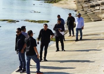 Pansus LKPj Gubernur Kaltim Tinjau Proyek Pengamanan Rp 12 Miliar