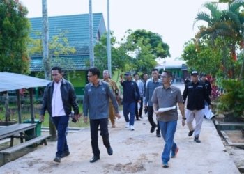Pansus DPRD Kaltim Tinjau Pembangunan SMKN 1 Sangatta Utara