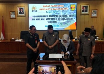 DPRD Tetapkan Lisa-Wartono Sebagai Wali Kota dan Wakil Wali Kota Terpilih Banjarbaru