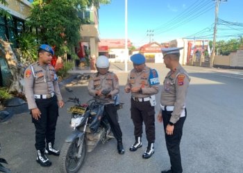 Tertibkan Internal, Polres Kotabaru Gelar Razia Kendaraan Anggota