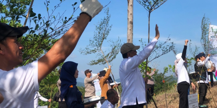 Penanaman 2.200 Pohon Program PT PLN, Gubernur: Kerusakan Hutan dan Lahan Masih Cukup Luas