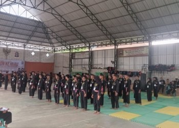 Tingkatkan Kompetensi, Puluhan Siswa PSHT Banjarbaru Ikuti Tes Kenaikan Sabuk