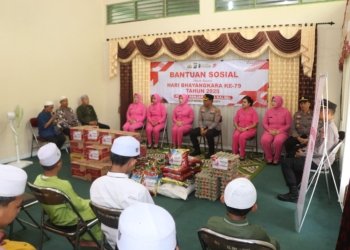 HUT Bhayangkara ke-79, Polres Banjar Tebar Kepedulian di Tiga Panti Asuhan