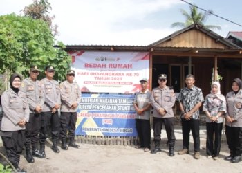 Polres Banjar Resmikan Rumah Program Bedah Rumah dalam Rangka Hari Bhayangkara ke-79