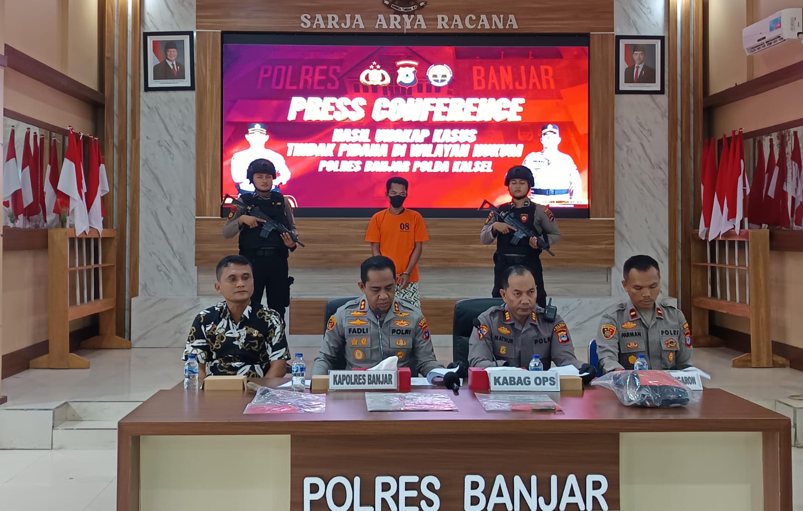 Warga Pengaron Tewas Dibacok, Kapolres Banjar: Pelaku Diringkus Saat Bersembunyi di Pondok Kebun