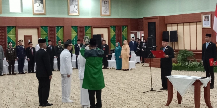 Lisa-Wartono Resmi Dilantik, Gubernur Kalsel: Pimpin Kota Dengan Hati dan Amanah