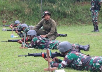 Asah Ketajaman dan Disiplin, Prajurit Kodim 1006/Banjar Laksanakan Latihan Menembak di Banjarbaru